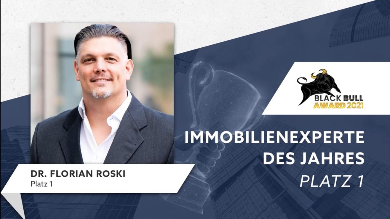 Immobilienexperte des Jahres 2021 - Dr. Florian Roski